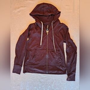 Kirkland Signature Dark Brown Lightweight Full Zip Hoodie, NWT